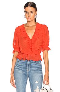 Icons Cha Cha Blouse In Orange