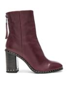 Rag & Bone Leather Blyth Boots In Red