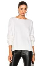 Helmut Lang Cashmere Essential Pullover Sweater In White