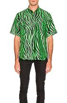 Cobra Sc Model Shirt In Animal Print,green