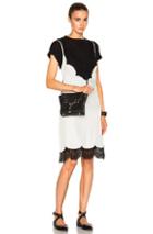 Frankie Lace Trim Dress In White