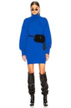 Maison Margiela Elbow Patch Sweater Dress In Blue