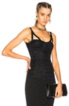 Dolce & Gabbana Stretch Jacquard Corset In Black