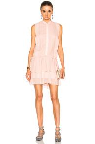 Lover Iris Drop Waist Mini Dress In Neutrals,pink