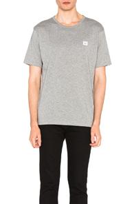 Acne Studios Niagara Face Tee In Gray