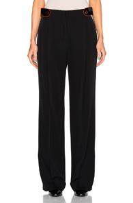 Givenchy Cavalry Grain De Poudre Trousers In Black