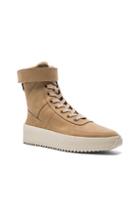 Fear Of God Nubuck Leather Military Sneakers In Neutrals