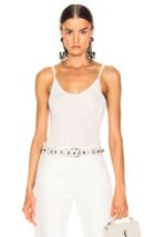 Goldsign Spaghetti Strap Tank In White