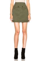 Marissa Webb Ricky Canvas Skirt In Green