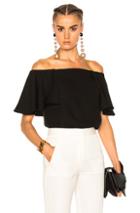 Valentino Off The Shoulder Top In Black