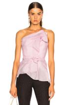 Roland Mouret Hankow Shell Organza Top In Pink