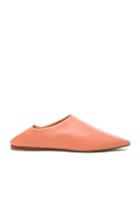 Acne Studios Leather Amina Babouche Slippers In Pink