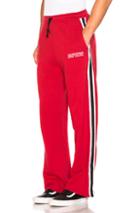 Adaptation Wide Sweatpant In Red,stripes