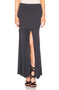 Soyer Six Panel Skirt In Gray