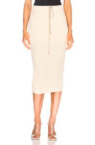 Drkshdw By Rick Owens Soft Short Pillar Skirt In Neutrals