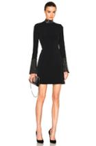 David Koma Metal Stud Collar Dress In Black