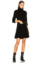Chloe Iconic Cashmere Turtleneck Sweater Dress In Black