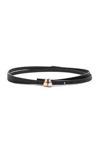 Maison Margiela Snakeskin Belt In Black