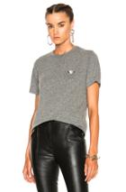 Rodarte Rohearte Embroidery Tee In Gray