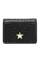 Stella Mccartney Small Flap Star Shoulder Bag In Black