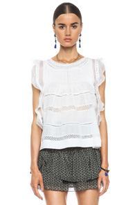 Isabel Marant Ojima Ramie Top In White