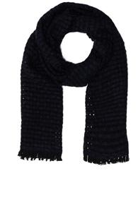 Isabel Marant Etoile Elna Woven Scarf In Blue,black,checkered & Plaid