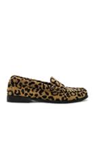 Re/done X G.h. Bass & Co. Whitney Loafer In Brown,animal Print
