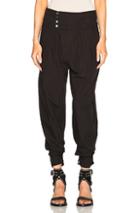 Isabel Marant Odrys Rajasthan Cotton Trousers In Black