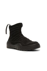 Unravel Suede High Top Sneakers In Black