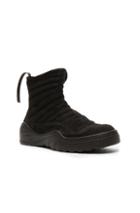 Unravel Suede High Top Sneakers In Black