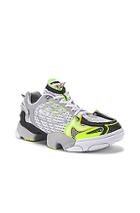 Vetements Spike Runner 400 Sneaker In White,yellow