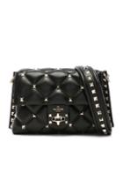 Valentino Medium Candystud Shoulder Bag In Black
