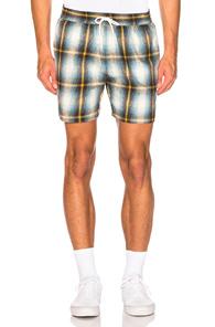 Adaptation Plaid Shorts In Blue,plaid,yellow