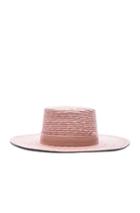 Janessa Leone Calla Bolero Hat In Pink