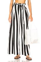 We Are Leone Luke Trousers In Black,stripes,white