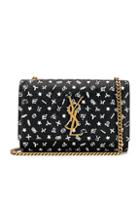 Saint Laurent Small Kate Zodiac Chain Bag In Abstract,black