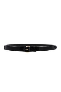 Y Project Long Double Tongue Belt In Black