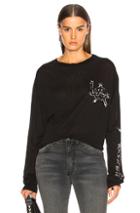 Adaptation Cashmere Long Sleeve Tee In Black