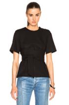 Each X Other Belted Wrap Top In Black