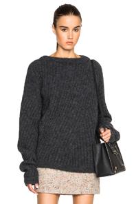 Acne Studios Virdis Mohair Sweater In Gray