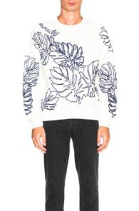 Moncler Crewneck Sweatshirt In White,floral