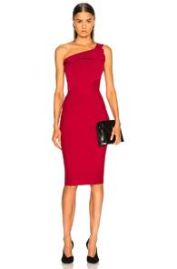 Roland Mouret Hepburn Knit Dress In Red