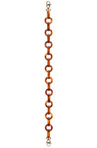 Mark Cross Large Tortoise Chain Strap In Brown,animal Print