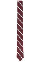 Thom Browne Engineered Stripe Silk Jacquard Tie In Red,stripes