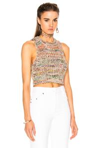 Acne Studios Zelia Knit Top In Abstract,brown,pink