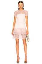 Jonathan Simkhai Short Sleeve Mini Dress In Pink