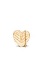 Saint Laurent Love Quilted Metallic Mini Crossbody Bag In Metallics