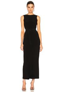 Norma Kamali Low Back Dress In Black