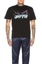 Just Don Electric Lightning Graphic Tee In Black