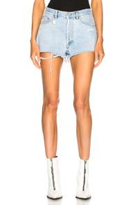 Off-white 5 Pockets Short In Blue